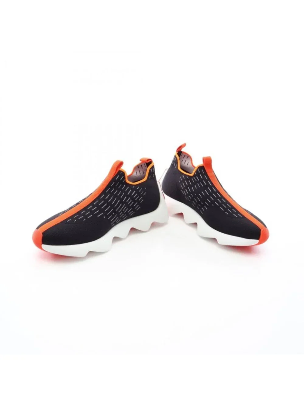 Hermes Slip on Eclair Fabric Sneakers